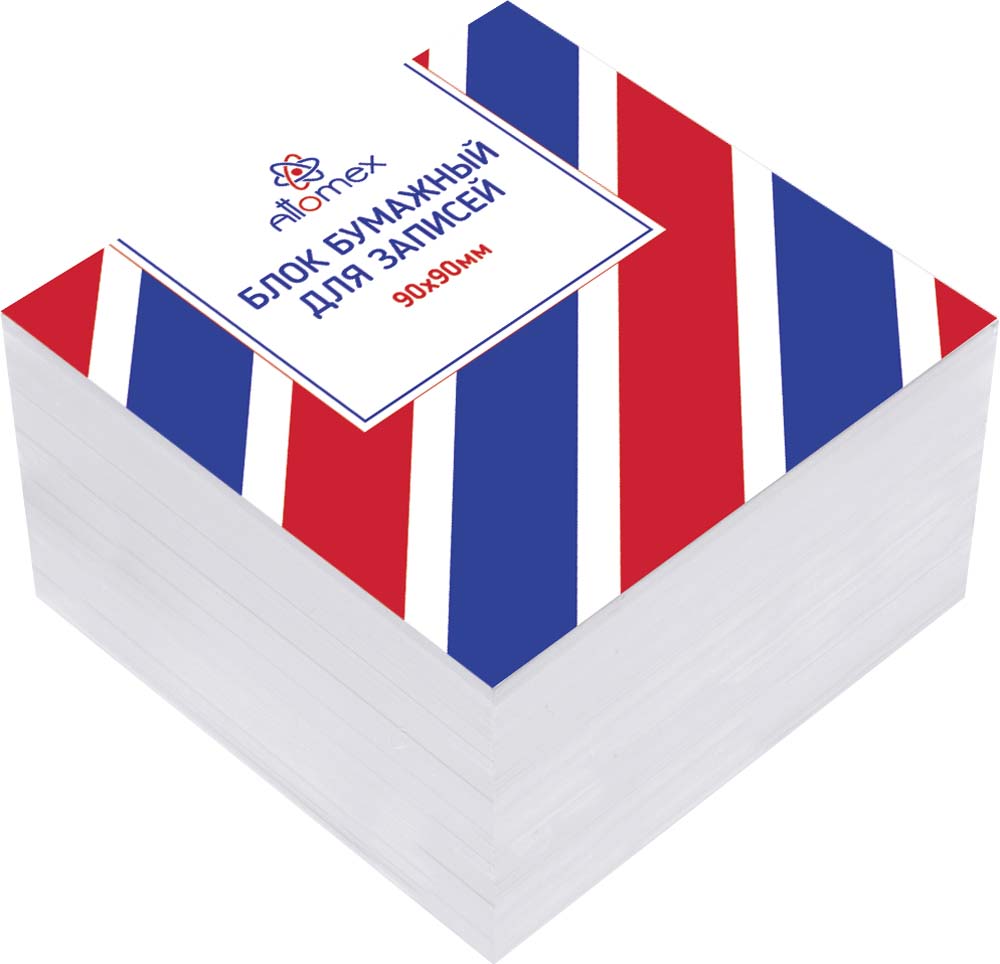 бумага для заметок белая 90х90х50мм attomex Бумага для заметок белая 90х90х50мм attomex