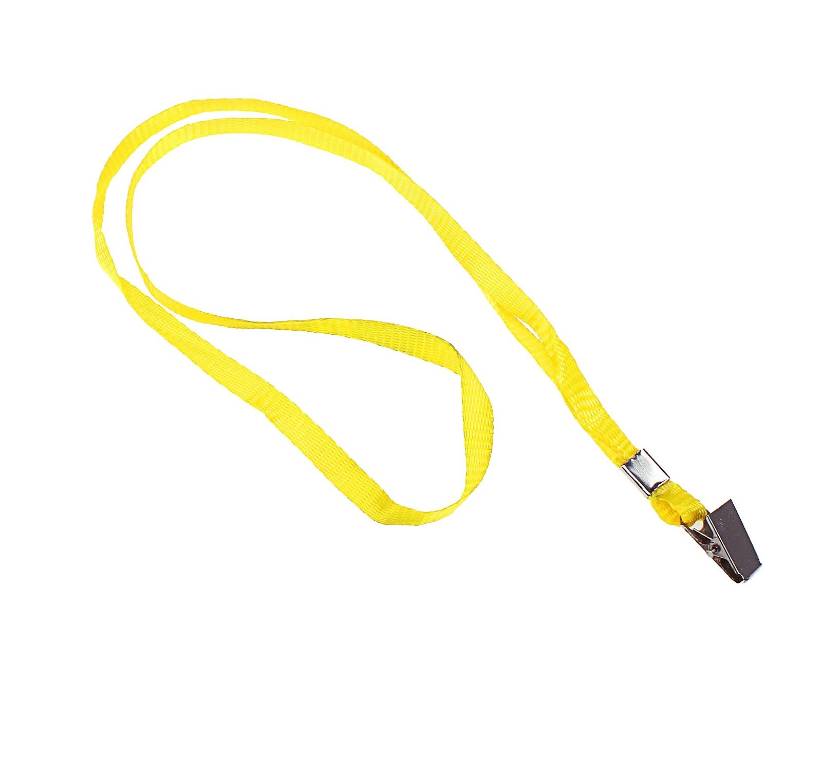 лента для бейджа 45см клип метал. жёлтая Лента для бейджа 45см клип метал. жёлтая