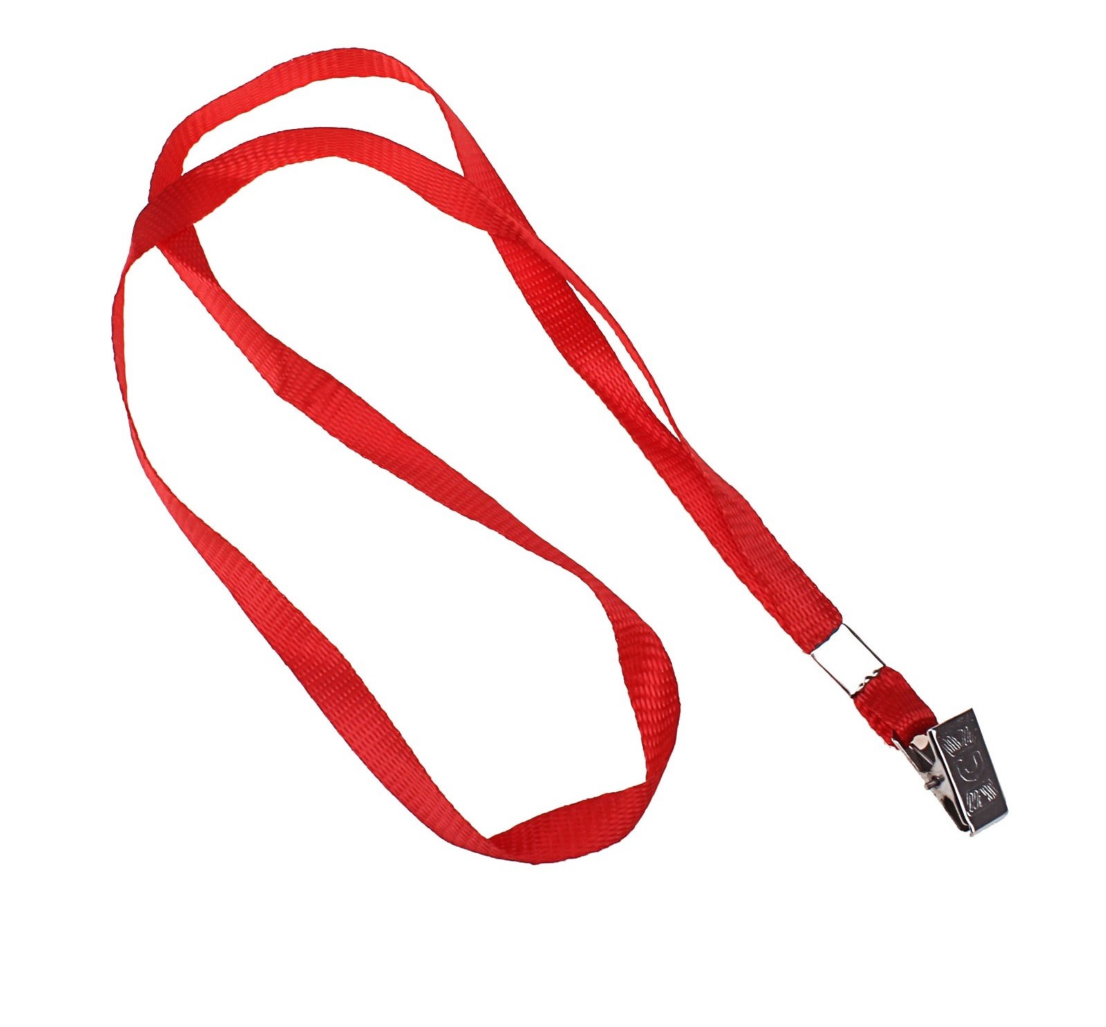 лента для бейджа 45см клип метал. красная Лента для бейджа 45см клип метал. красная