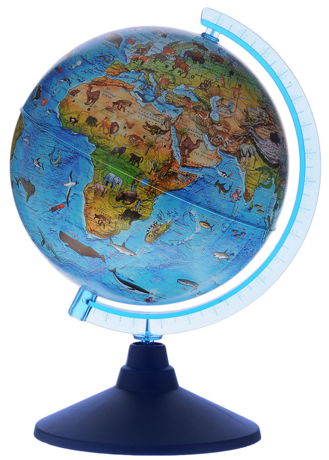 глобус зоогеографический (детский) диаметр 250мм "globen" Глобус зоогеографический (детский) диаметр 250мм "globen"