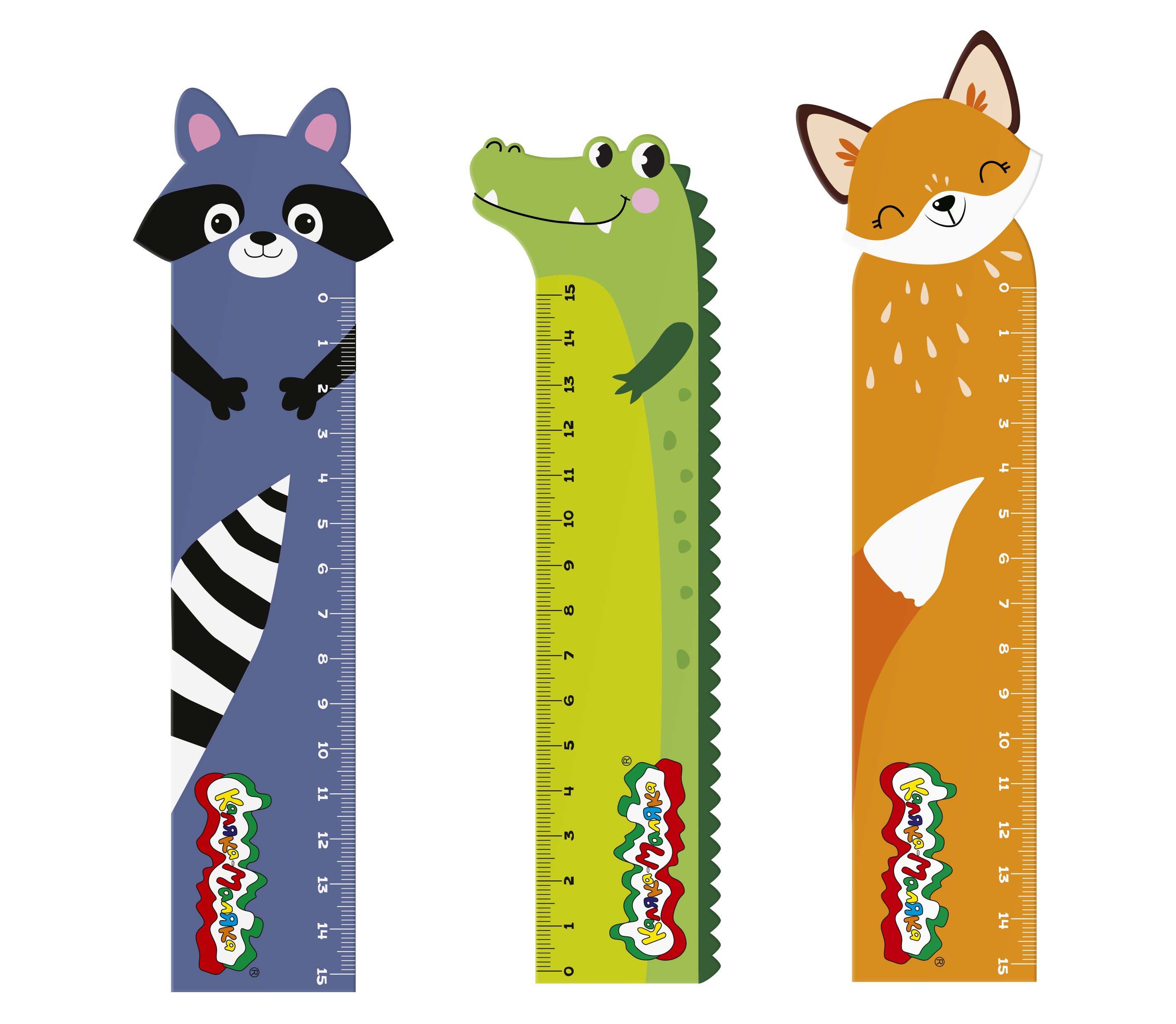 линейка деревянная 15см каляка-маляка "зверята" фигурная асс-т Линейка деревянная 15см каляка-маляка "зверята" фигурная асс-т