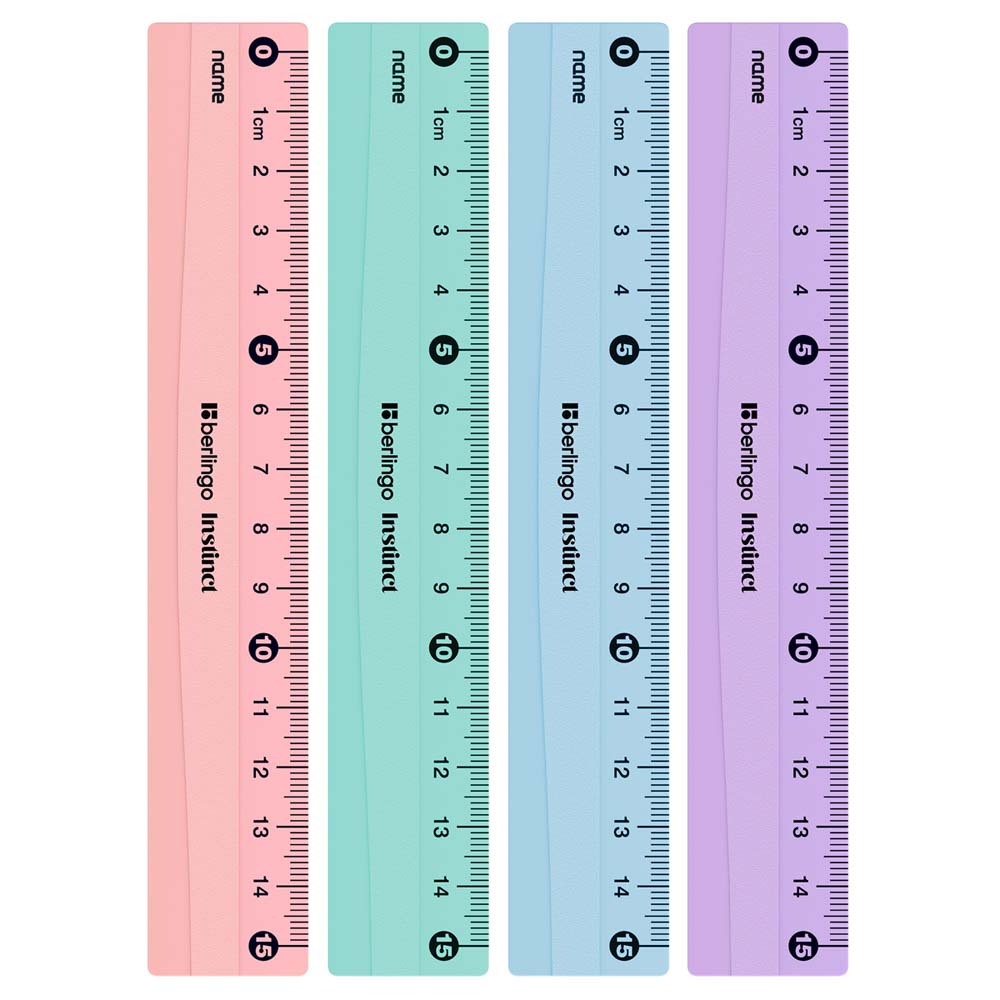 линейка berlingo "instinct" 15см асс-т Линейка berlingo "instinct" 15см асс-т