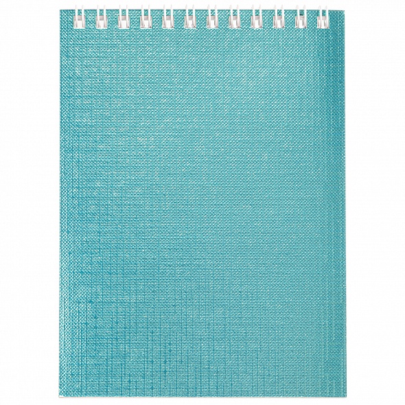 блокнот а6 гребень 40л. кл. metallic мята (hatber) Блокнот а6 гребень 40л. кл. metallic мята (hatber)