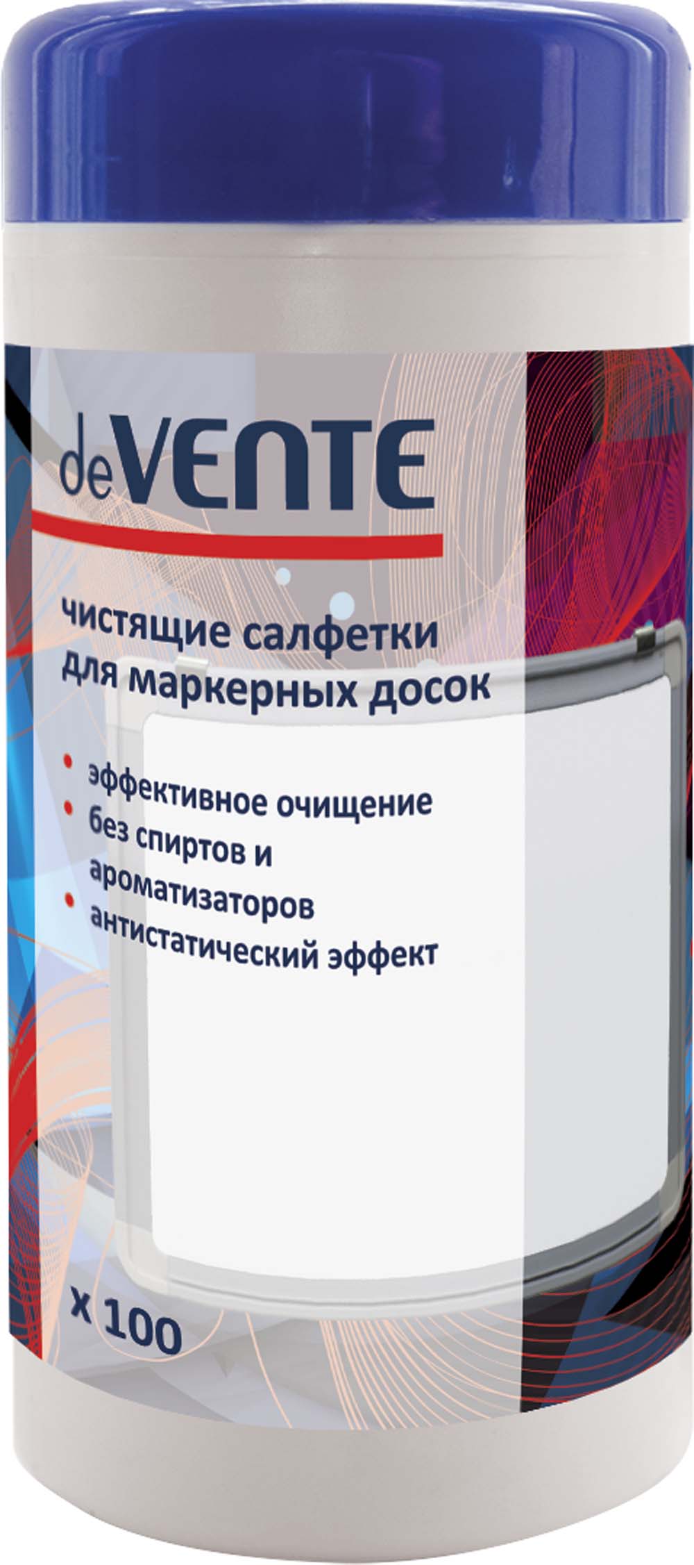 салфетки для очистки маркерной доски devente 100шт. туба Салфетки для очистки маркерной доски devente 100шт. туба