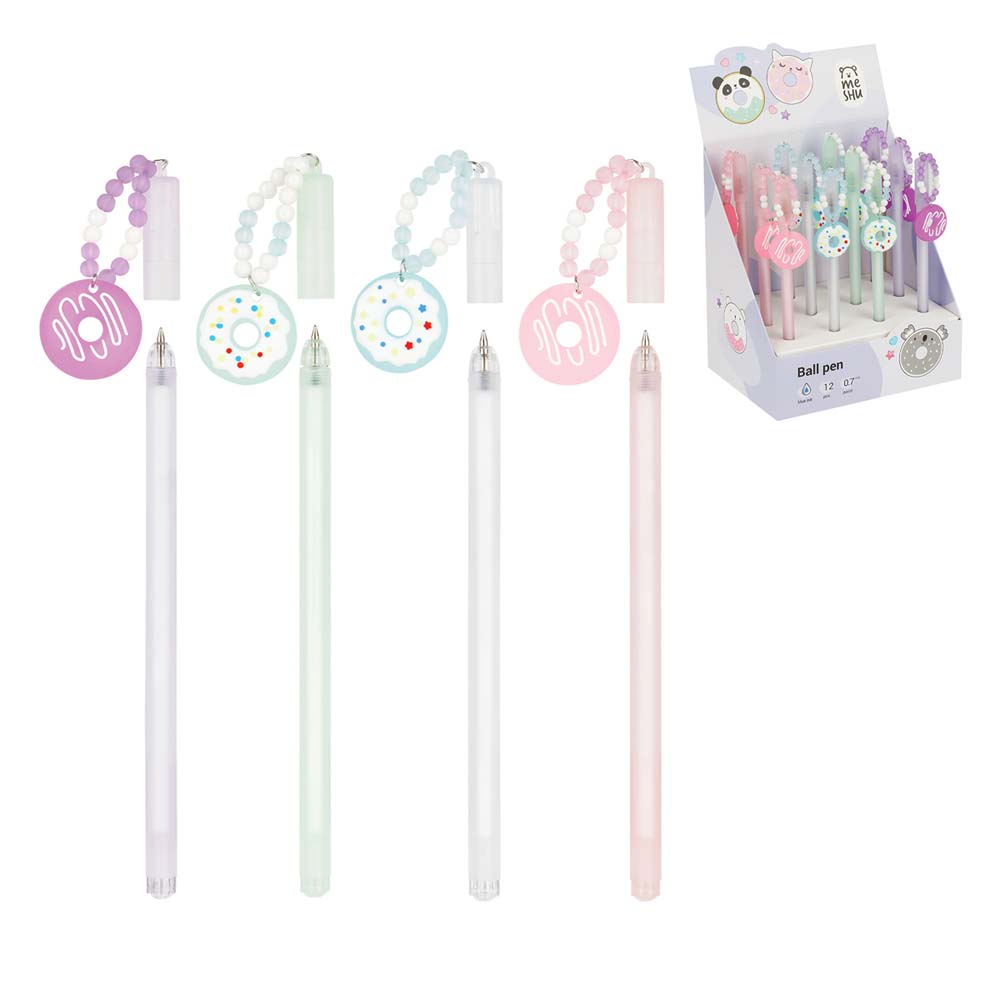 ручка шар.с подвеской meshu "donut" синяя 0,7мм асс-т Ручка шар.с подвеской meshu "donut" синяя 0,7мм асс-т