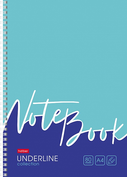 тетрадь а4 гребень 80л. кл. "underline" (hatber) б/б,подшивка,перфорац.,тв.подл.,асс-т Тетрадь а4 гребень 80л. кл. "underline" (hatber) б/б,подшивка,перфорац.,тв.подл.,асс-т