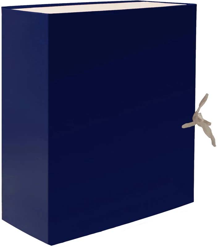 папка-короб архивная бумвинил 15 см 2 завязки синий, разборный Папка-короб архивная бумвинил 15 см 2 завязки синий, разборный