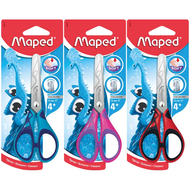 ножницы детские "maped " essentials soft" 130мм с прорезин. ручками Ножницы детские "maped " essentials soft" 130мм с прорезин. ручками