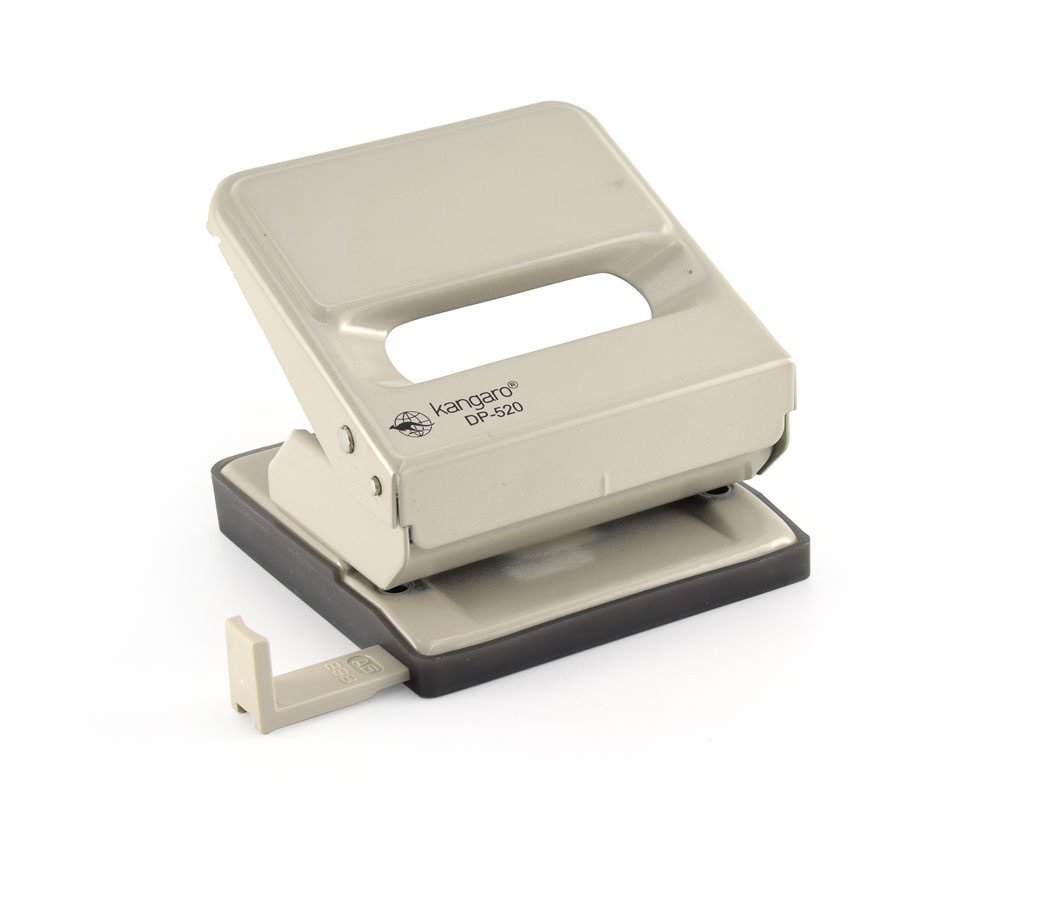 дырокол "kangaro" на 25л. серый c планкой Дырокол "kangaro" на 25л. серый c планкой