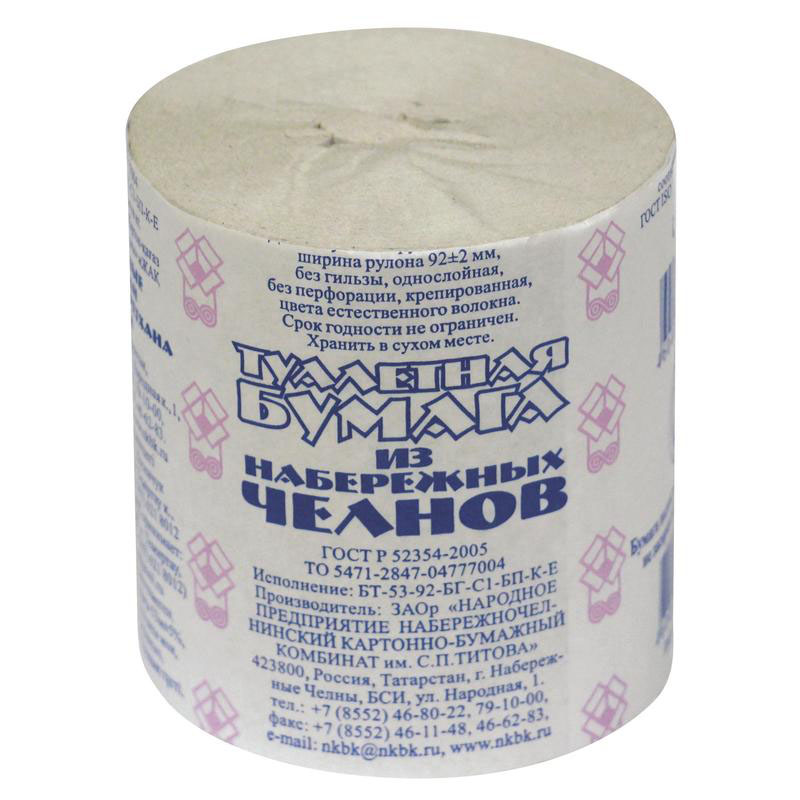 бумага туалетная "набережные челны" 53м Бумага туалетная "набережные челны" 53м