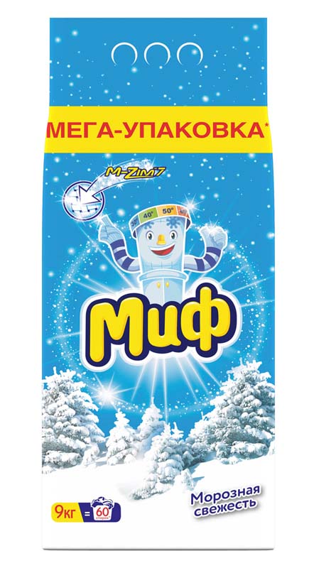 стир. порошок автомат "миф морозная свежесть" 2кг Стир. порошок автомат "миф морозная свежесть" 2кг