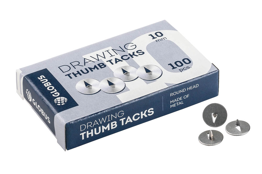 кнопки 10мм 100шт. глобус карт.уп. Кнопки 10мм 100шт. глобус карт.уп.