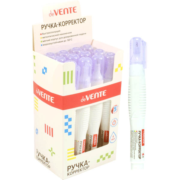 корректирующая ручка "devente" 4мл Корректирующая ручка "devente" 4мл
