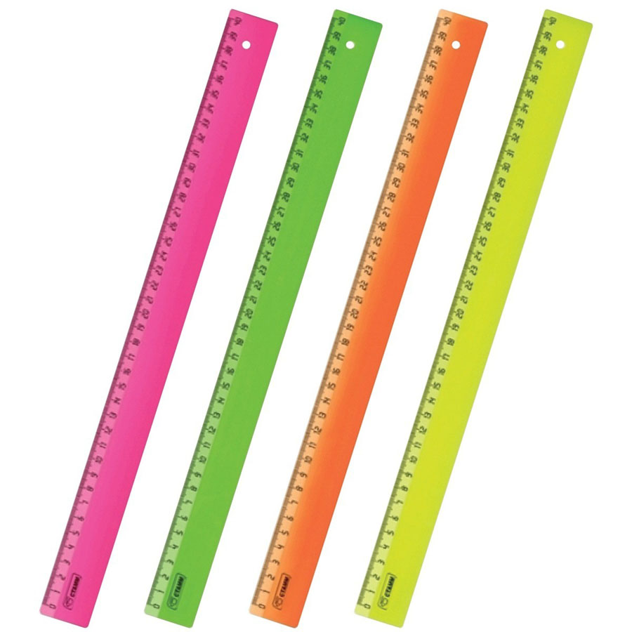 линейка цветная "стамм" 40 см Линейка цветная "стамм" 40 см
