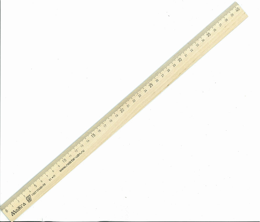 линейка деревянная "можга" 40 см Линейка деревянная "можга" 40 см