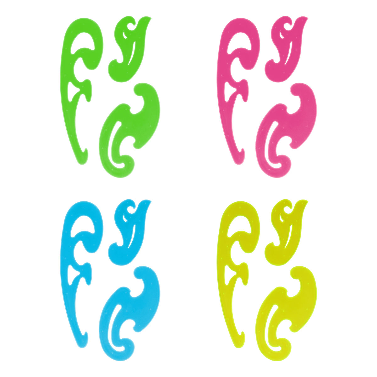 набор лекал "стамм" цветной (3 шт.) Набор лекал "стамм" цветной (3 шт.)