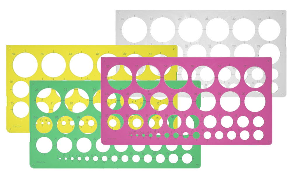 линейка-трафарет "стамм" окружности от 1 до 36 мм Линейка-трафарет "стамм" окружности от 1 до 36 мм