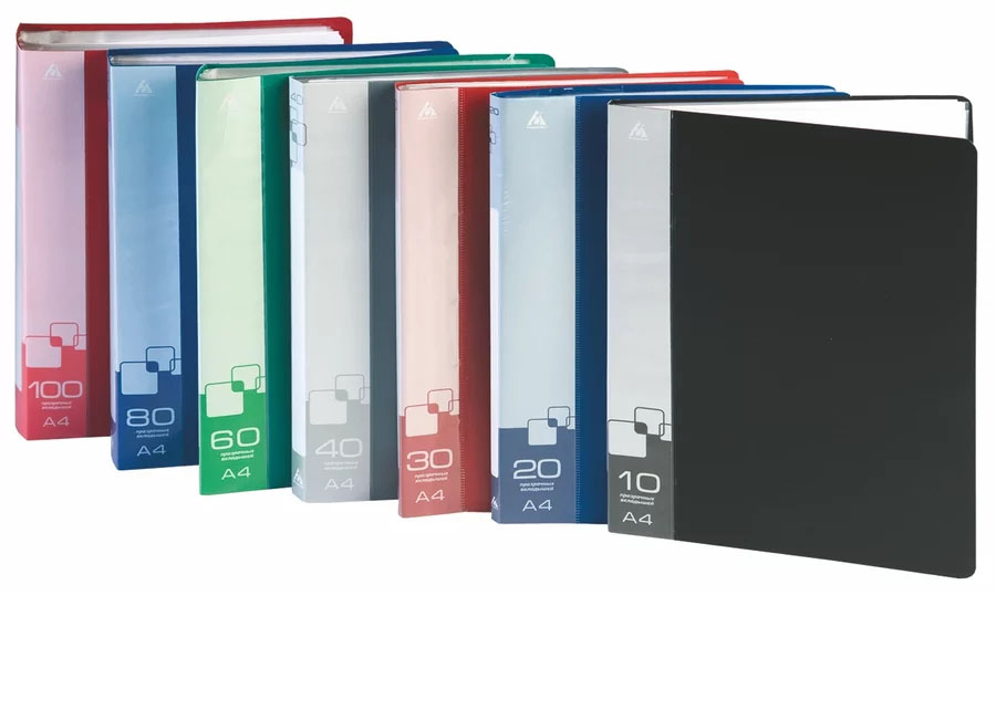 папка пл. с 100 вклад. а4 "persona" люкс 750мкм ассорти Папка пл. с 100 вклад. а4 "persona" люкс 750мкм ассорти