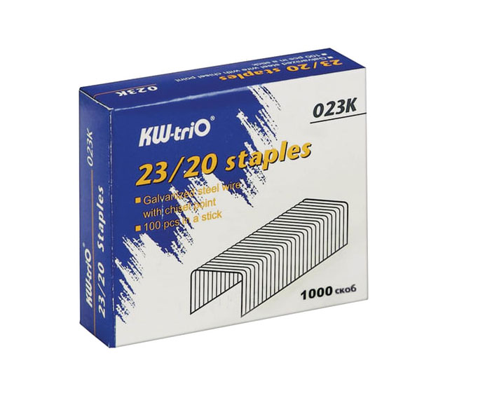 скобы для степлера №23/20 1000 шт. (140-170 листов) Скобы для степлера №23/20 1000 шт. (140-170 листов)