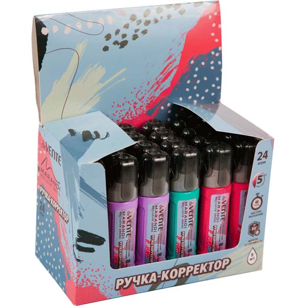 корректирующая ручка devente "marandi" 8мл асс-т Корректирующая ручка devente "marandi" 8мл асс-т