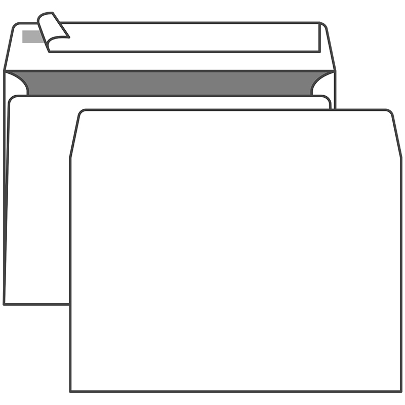 конверт большой 223х323 немаркиров. силикон 80гр. без внутр.заливки Конверт большой 223х323 немаркиров. силикон 80гр. без внутр.заливки