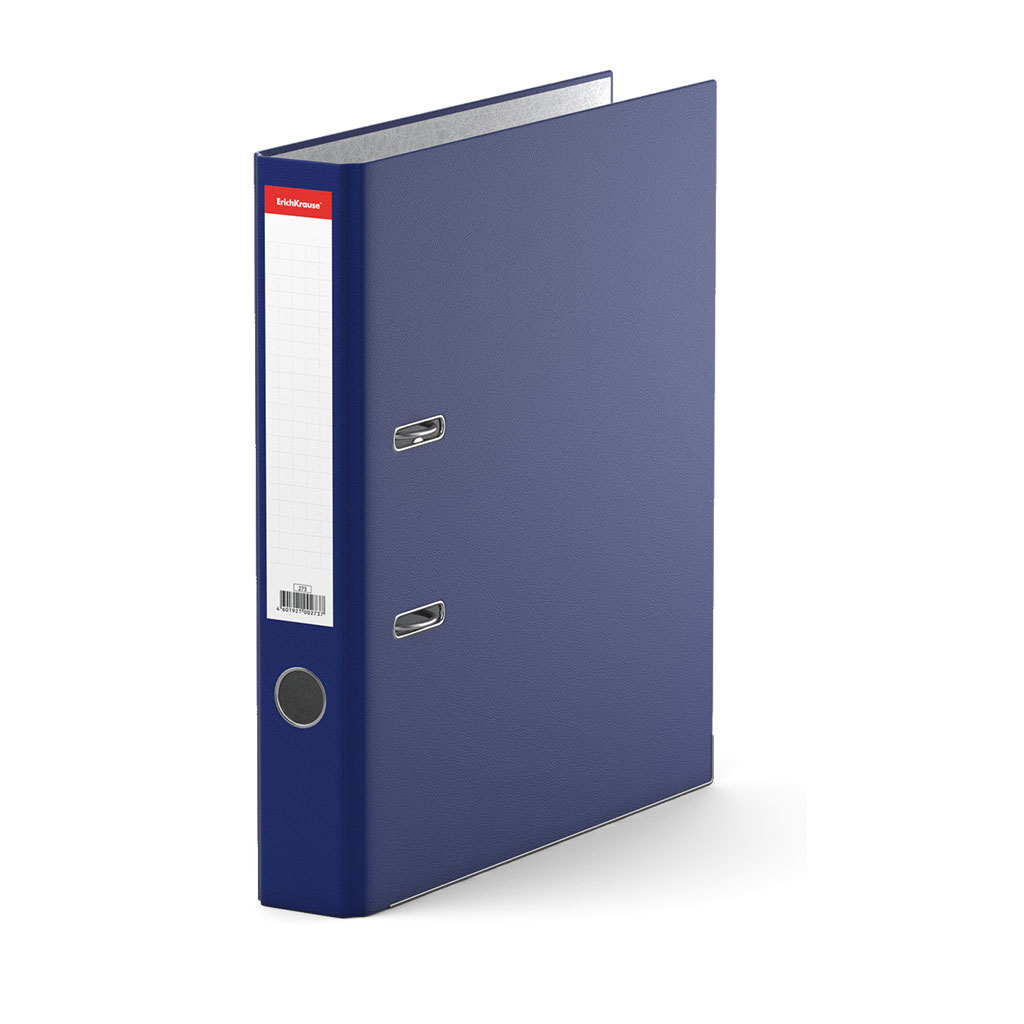 папка-регистратор 5см пвх erich krause "стандарт" синяя,металл.уголок Папка-регистратор 5см пвх erich krause "стандарт" синяя,металл.уголок