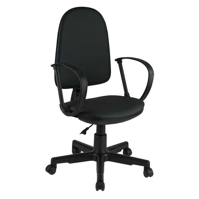 кресло д/персонала helmi "престиж" hl-м30 кожзам черн. Кресло д/персонала helmi "престиж" hl-м30 кожзам черн.