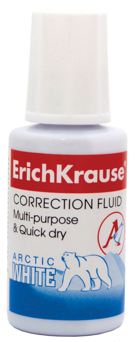 корректирующая жидк. "ek arctic" с кисточкой на основе раств. 20мл. (повыш. белизна) Корректирующая жидк. "ek arctic" с кисточкой на основе раств. 20мл. (повыш. белизна)