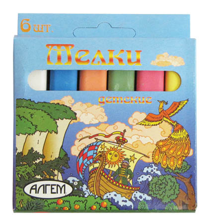 мел цветной "алгем" 6 шт. Мел цветной "алгем" 6 шт.