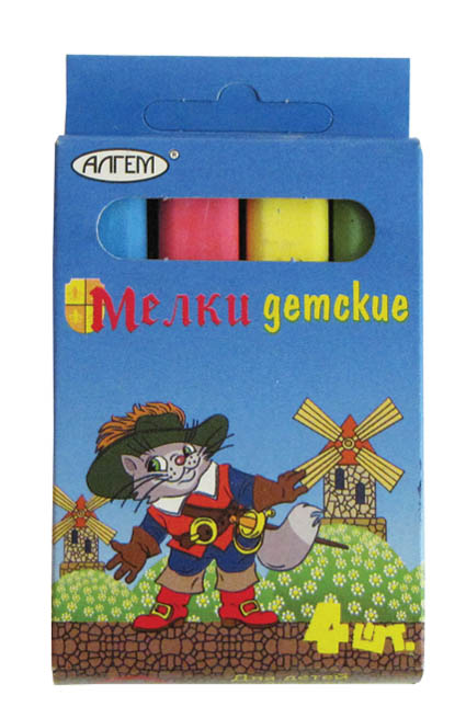 мел цветной "алгем" 4 шт. Мел цветной "алгем" 4 шт.
