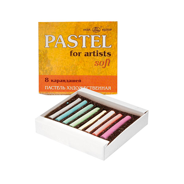 мелки пастельные 8цв. (аква-колор) Мелки пастельные 8цв. (аква-колор)