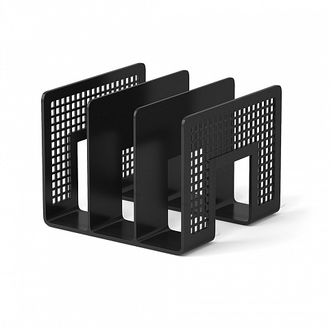 лоток для бумаг и папок 3 секц. erich krause чёрный Лоток для бумаг и папок 3 секц. erich krause чёрный