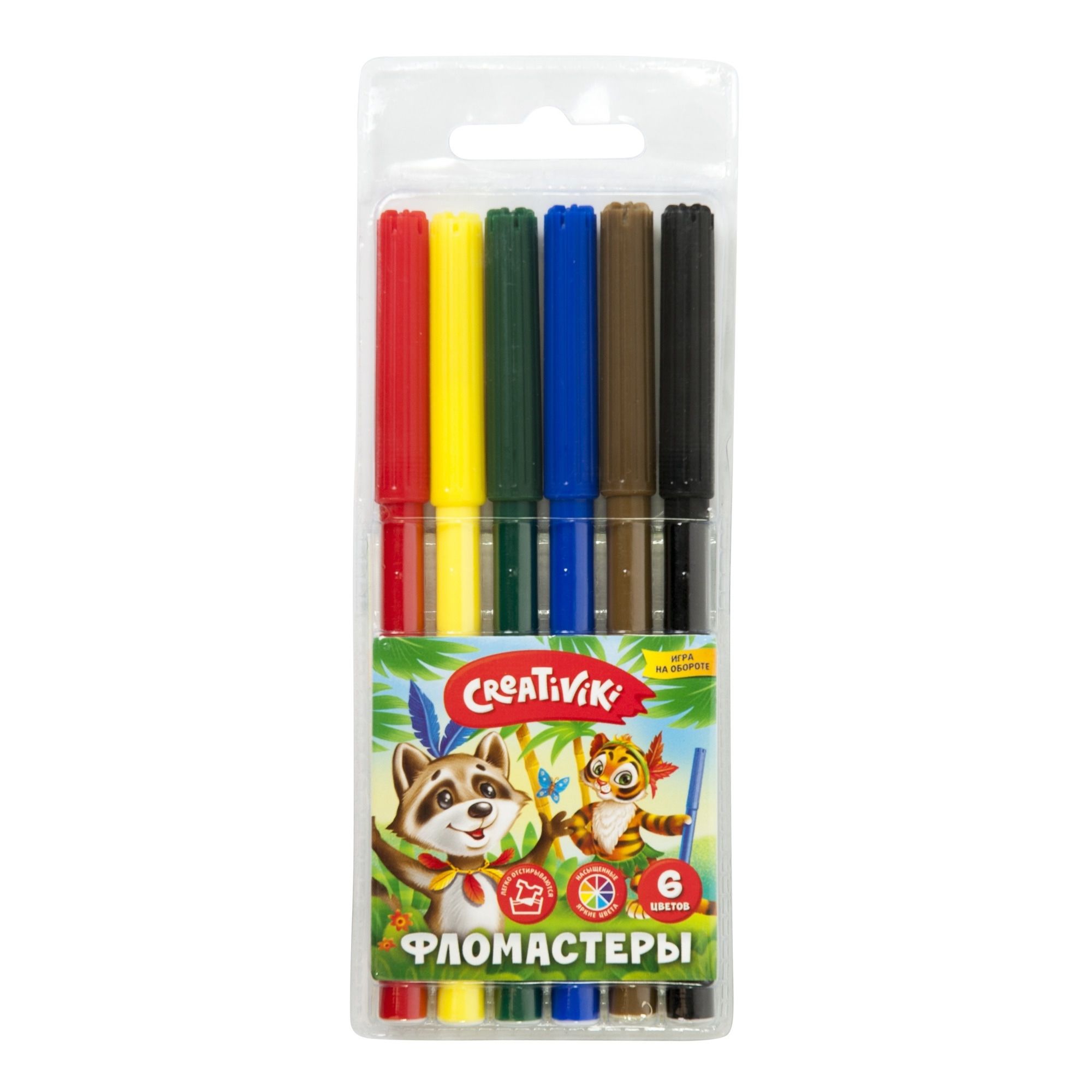 фломастеры "creativiki" 6 цв. Фломастеры "creativiki" 6 цв.