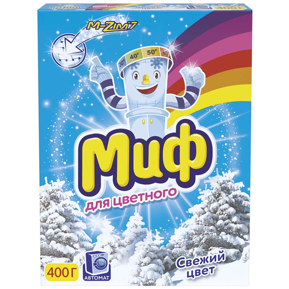 стир. порошок автомат "миф свежий цвет" 400г Стир. порошок автомат "миф свежий цвет" 400г