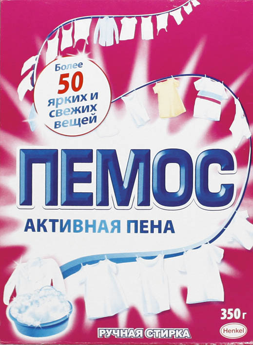 стир. порошок "пемос активная пена" 350г Стир. порошок "пемос активная пена" 350г