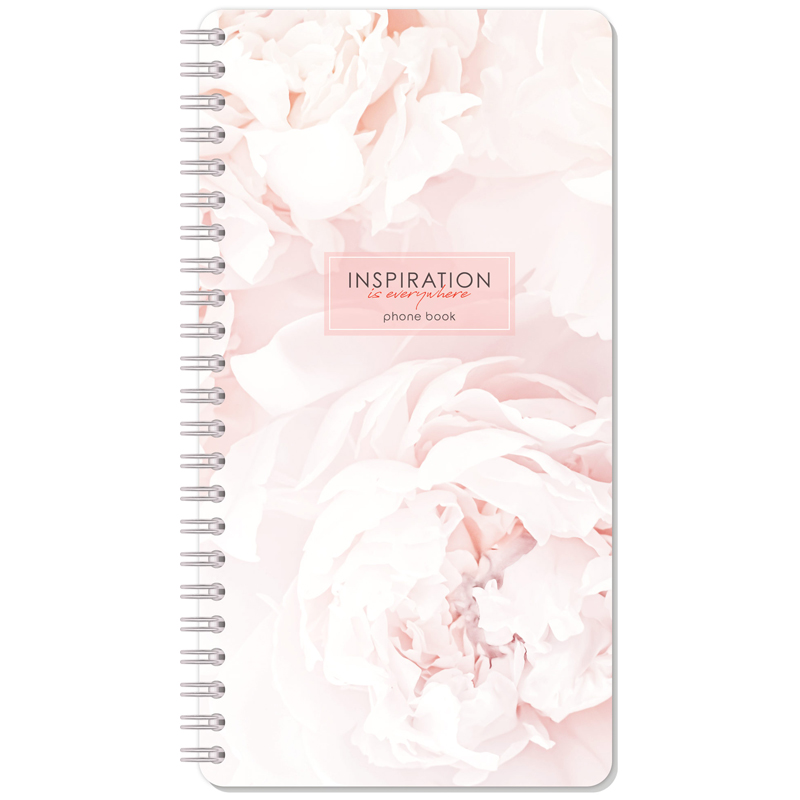 книжка алф. а5 выр. "цветы. for inspiration" 80 л.,на гребне Книжка алф. а5 выр. "цветы. for inspiration" 80 л.,на гребне