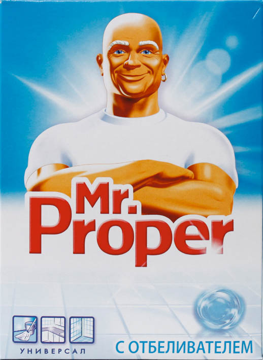 средство д/уборки универс. "mr.proper" отбел. 400г порошок Средство д/уборки универс. "mr.proper" отбел. 400г порошок
