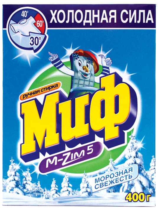 стир. порошок "миф руч. морозная свежесть" 400г Стир. порошок "миф руч. морозная свежесть" 400г
