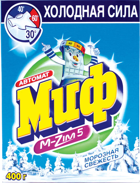 стир. порошок автомат "миф морозная свежесть" 400г Стир. порошок автомат "миф морозная свежесть" 400г