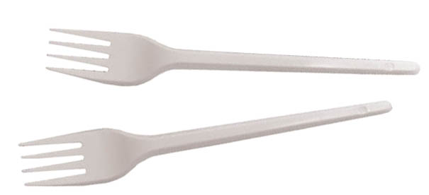одноразовая вилка 17см.белая (100шт. в упак.) Одноразовая вилка 17см.белая (100шт. в упак.)