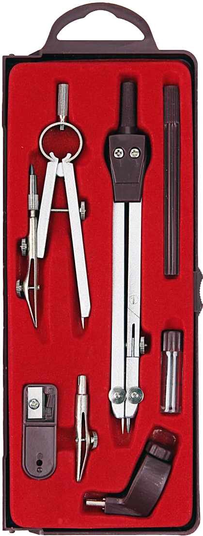 набор чертежный 7 предметов devente 135мм Набор чертежный 7 предметов devente 135мм