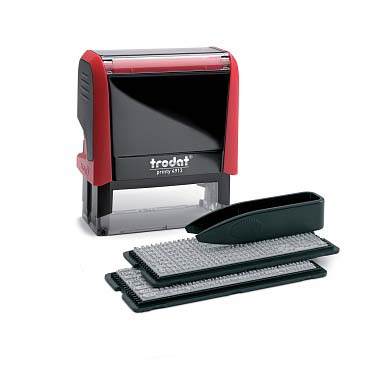 оснастка самонаб. для штампа "trodat" 58х22мм 5 строк красн. Оснастка самонаб. для штампа "trodat" 58х22мм 5 строк красн.