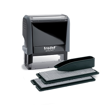 оснастка самонаб. для штампа "trodat" 58х22мм 5 строк сер. Оснастка самонаб. для штампа "trodat" 58х22мм 5 строк сер.