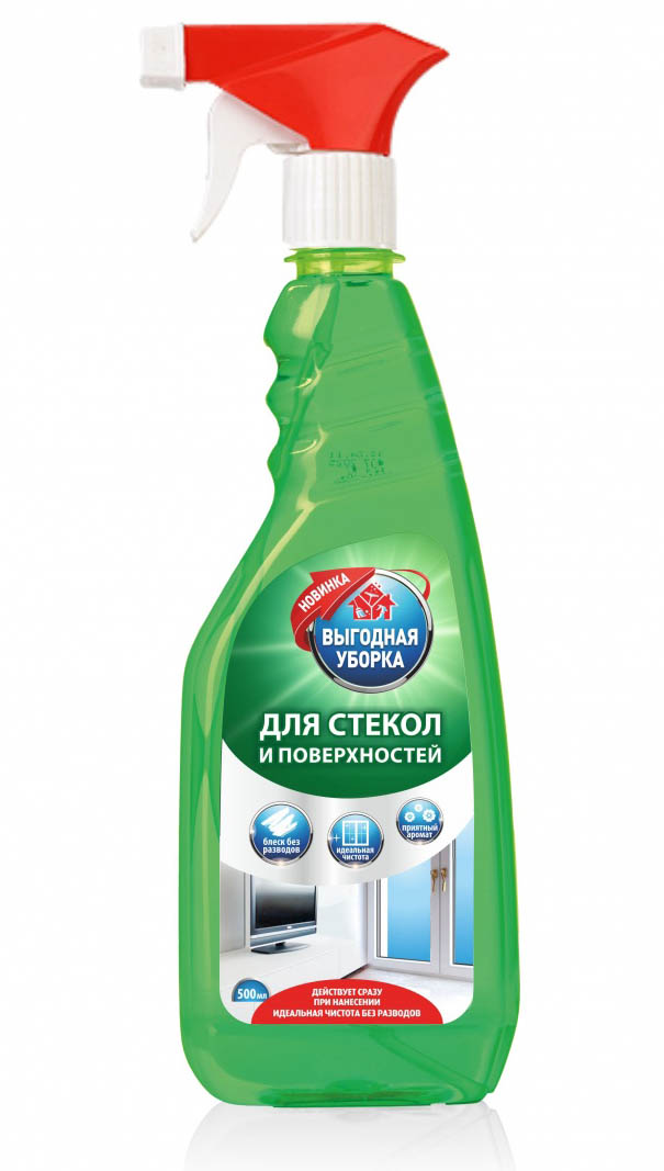 средство д/стекол "выгодная уборка" яблоко 500мл курок Средство д/стекол "выгодная уборка" яблоко 500мл курок