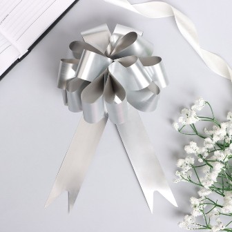 бант-шар №3 серебряный Бант-шар №3 серебряный