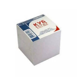 бумага для заметок белая 80х80х100мм 1000л. "лихт" Бумага для заметок белая 80х80х100мм 1000л. "лихт"