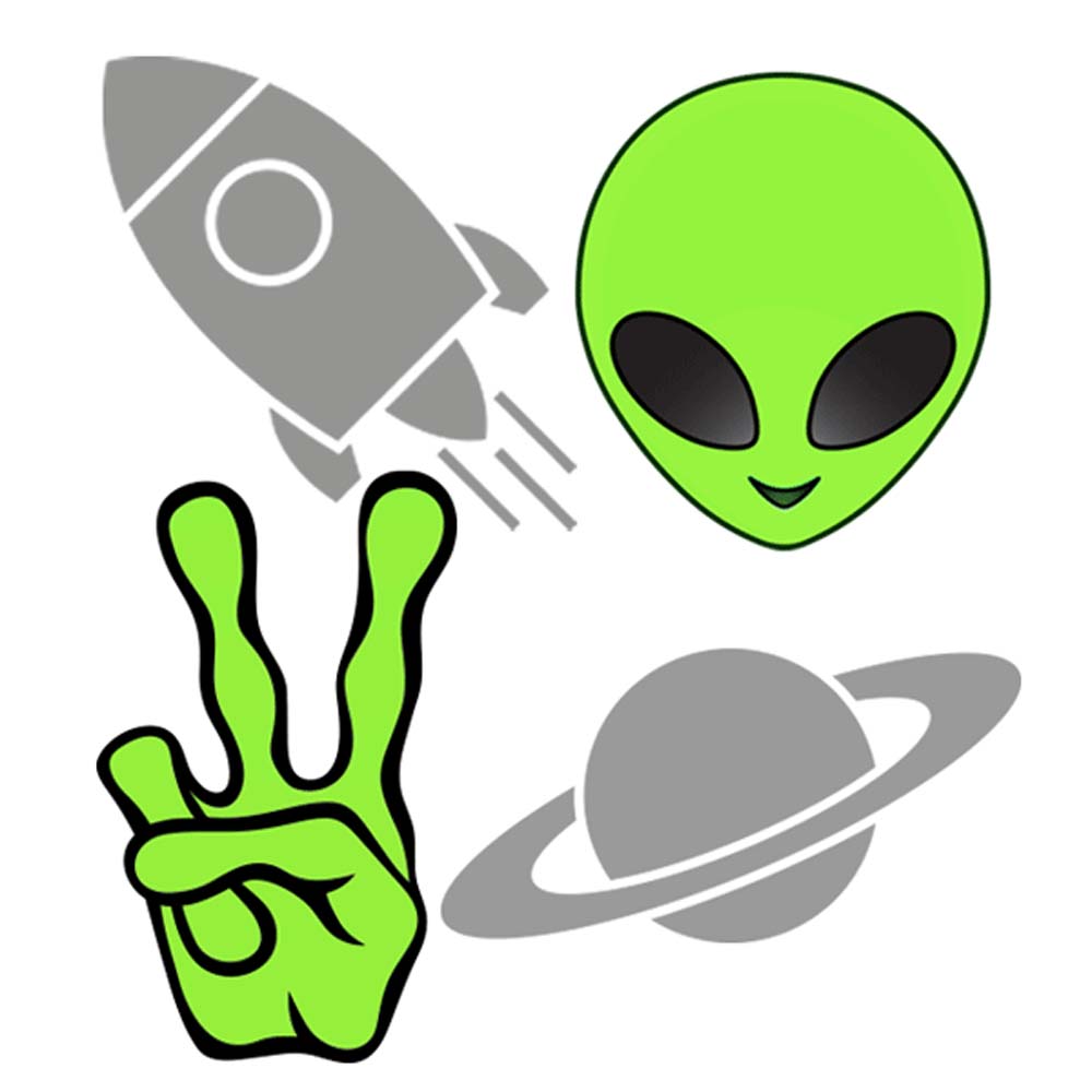 наклейка светоотраж. devente "alien" 6,5х5,5см Наклейка светоотраж. devente "alien" 6,5х5,5см