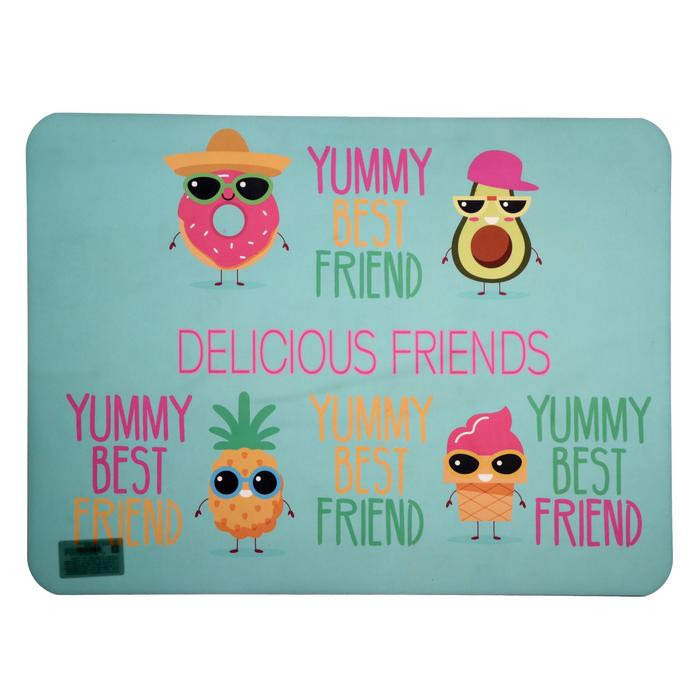настольное покрытие "yummy friend" пластик 430х320 мм Настольное покрытие "yummy friend" пластик 430х320 мм