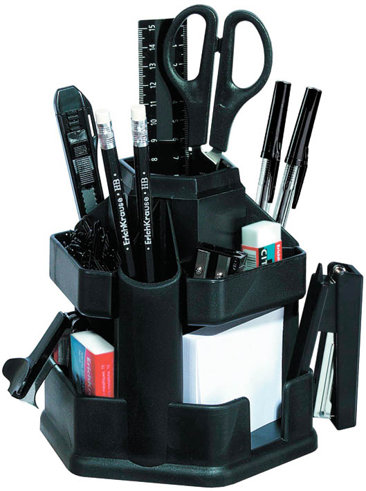 набор канцелярский "erich krause" office" вращающ.черный 15пр. Набор канцелярский "erich krause" office" вращающ.черный 15пр.