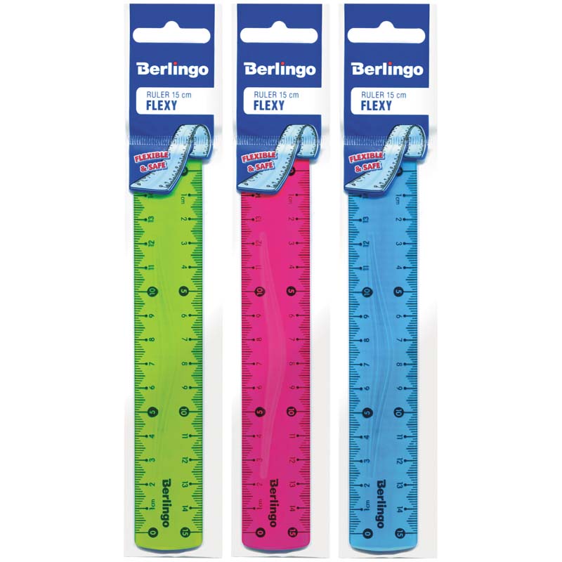 линейка пластик berlingo "flexy" 15см гибкая асс-т Линейка пластик berlingo "flexy" 15см гибкая асс-т